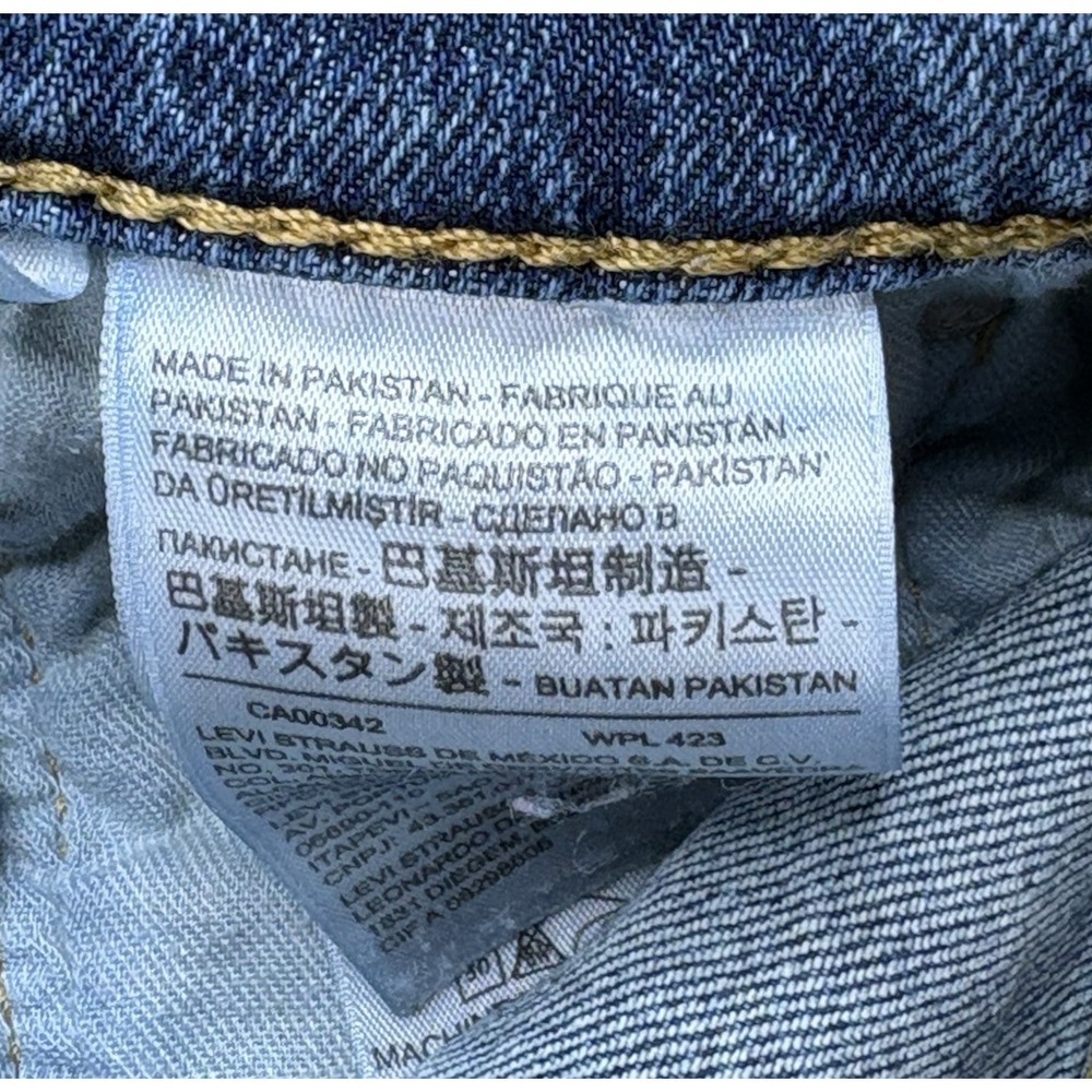 Levi's 511 Slim Jeans Mens Size 29x30 Stonewashed Blue Low Rise Stretch Denim - Picture 10 of 10